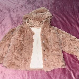 Cozy Pink Fur Kids Jacket